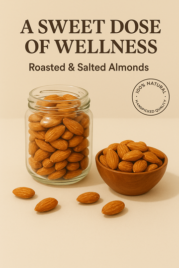 Salted Almonds – Perfect Snack | Mixturebox -200gms
