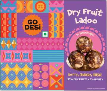 Dry Fruit Laddoo | No Refined Sugar | Classic Indian Mithai | DESi Sweets - Pack of 2 x 200g 1
