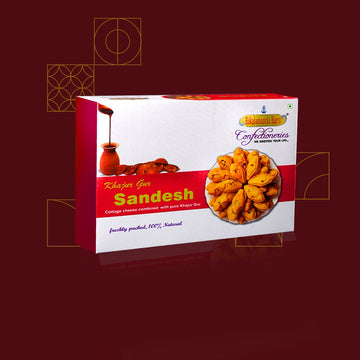 Khajur Gud Sandesh & Chenakhai (Combo) – Diwali Special Gift Box | Traditional Bengali Sweets | Jaggery & Dates Delight | Festive Diwali Gifts - 400gms each