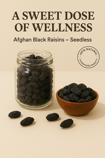 Black Raisins – Nutritious Seedless- 250Gms