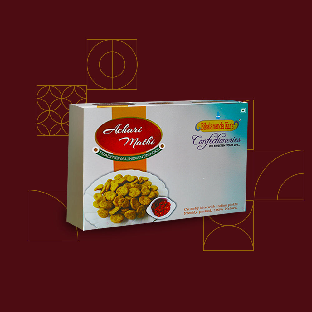 Achari Mathri & Gol Mathri Combo Box – Traditional Crunchy Delights | Spicy & Savory Mathris | Perfect for Festivals | Mixturebox – 400gms each