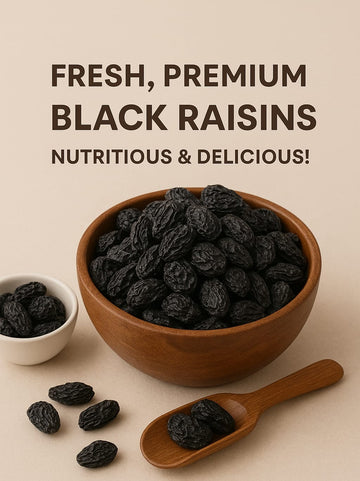 Black Raisins - Healthy & Nutritious Snack Blend (Seedless) | Mixturebox- 250Gms