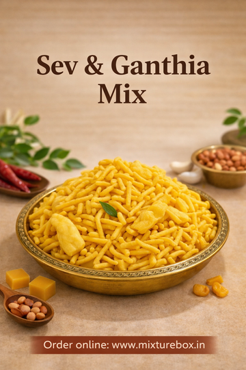Sev & Ganthia Mix  – Light, Tasty & Everyone’s Favorite