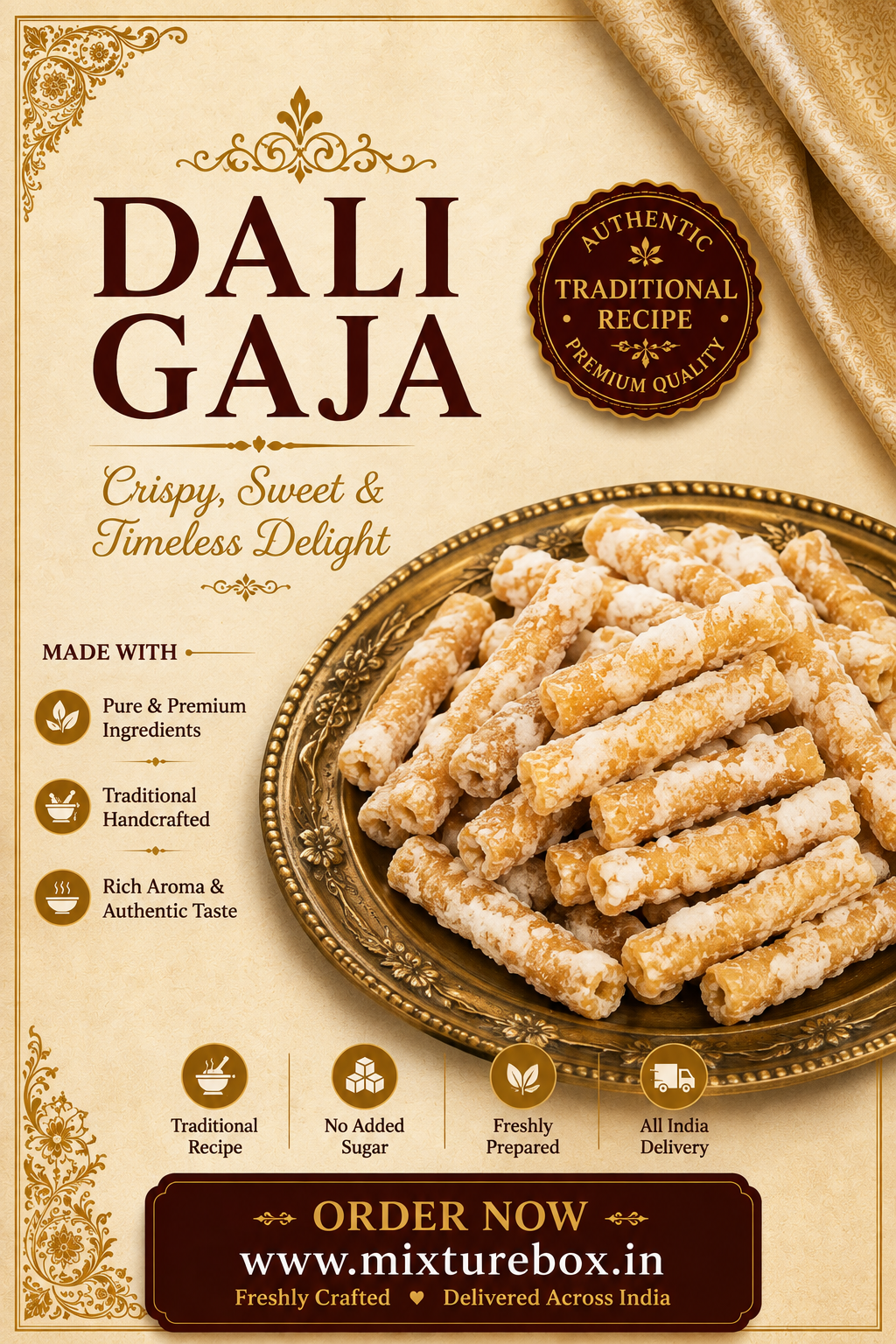 Buy Dali Gaja – Traditional Odisha Sweet
