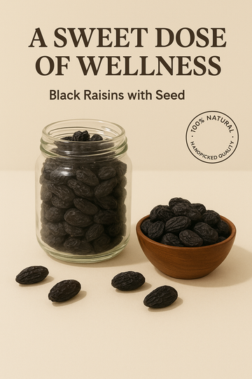 Black Raisins with Seed – 250gms