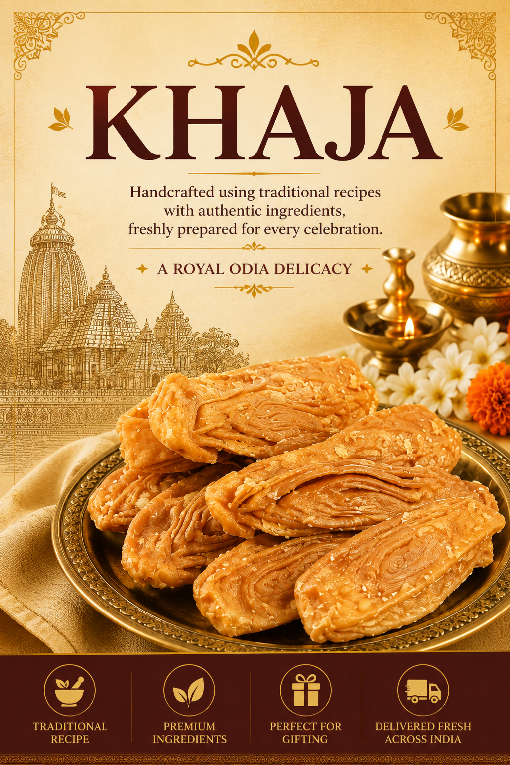 Authentic Puri Khaja | Traditional Odisha Sweet