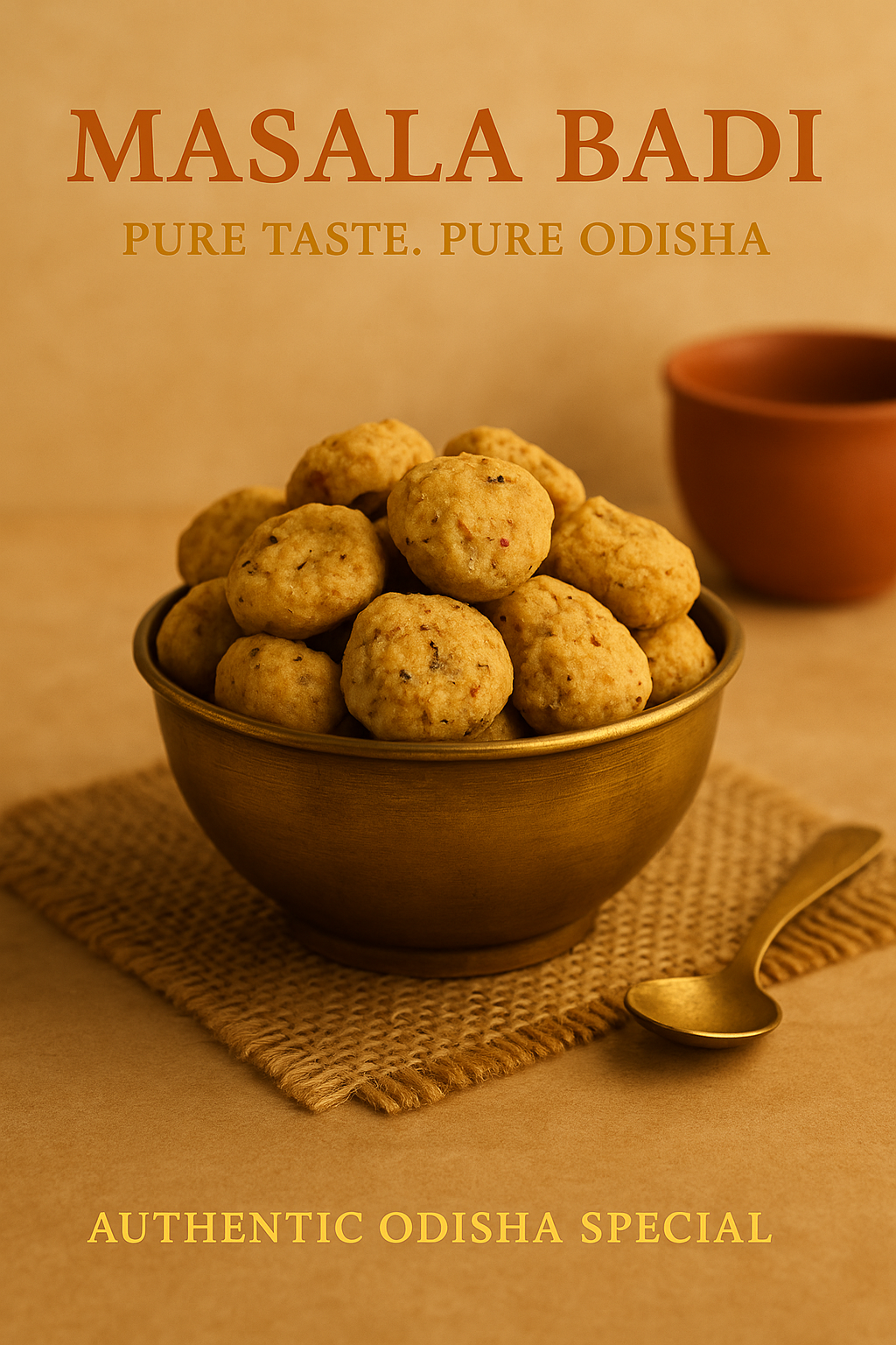 Authentic Masala Badi – Traditional Sun-Dried Black Gram Nuggets | 150 gms
