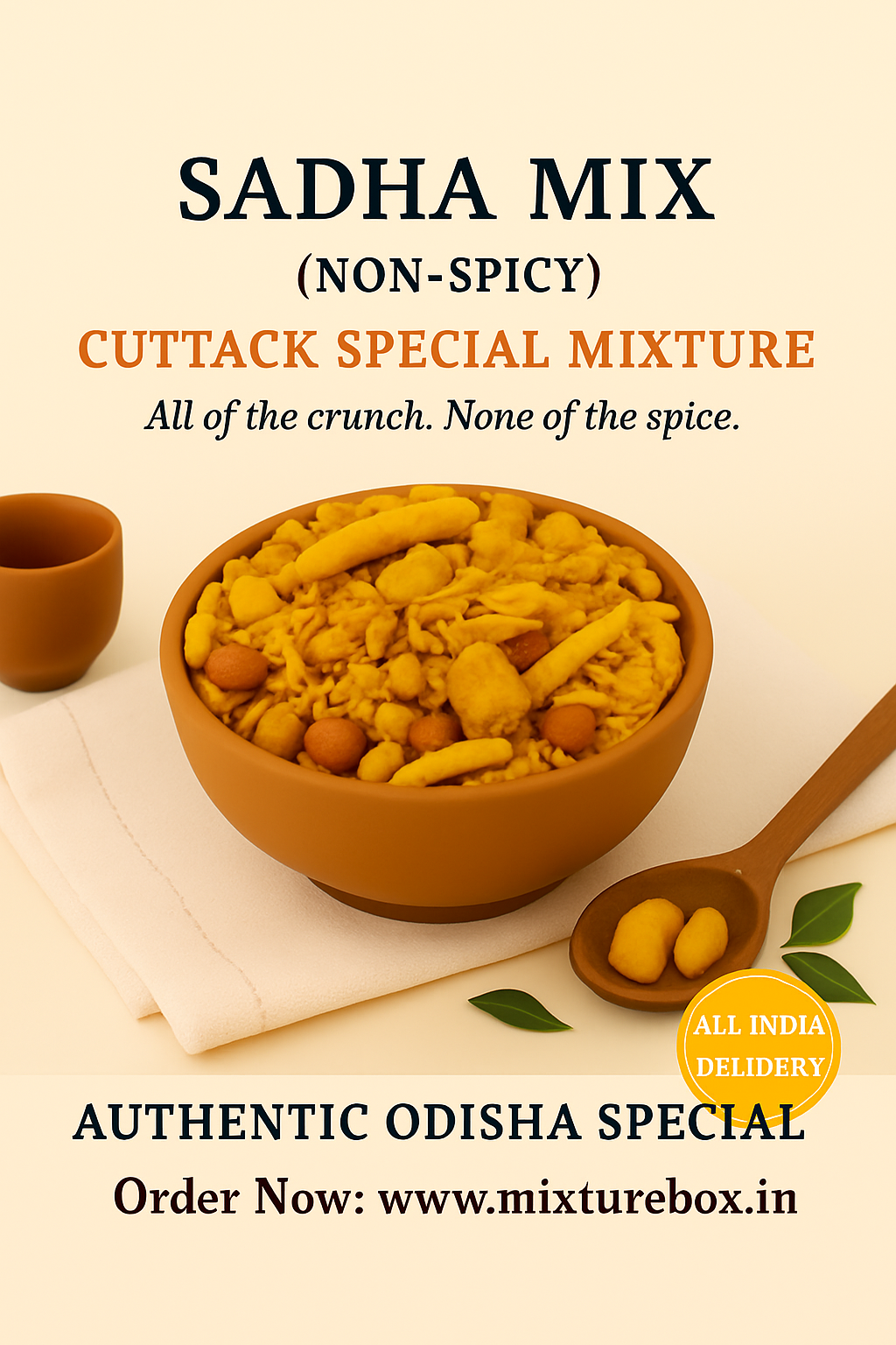 Jyoti Non-Spicy Mixture – Light, Tasty & Everyone’s Favorite | 500 gms