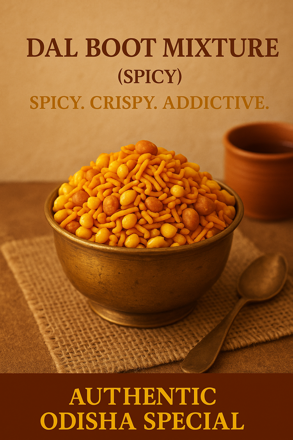 Spicy Dal Boot Mix – Crispy, Crunchy & Fiery | 400 gms