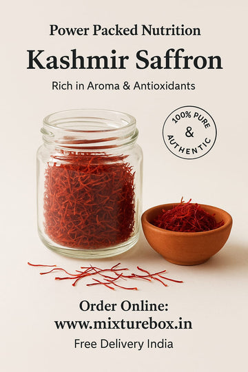 Buy Premium Saffron Online – Pure Kashmir  Saffron | Mixturebox
