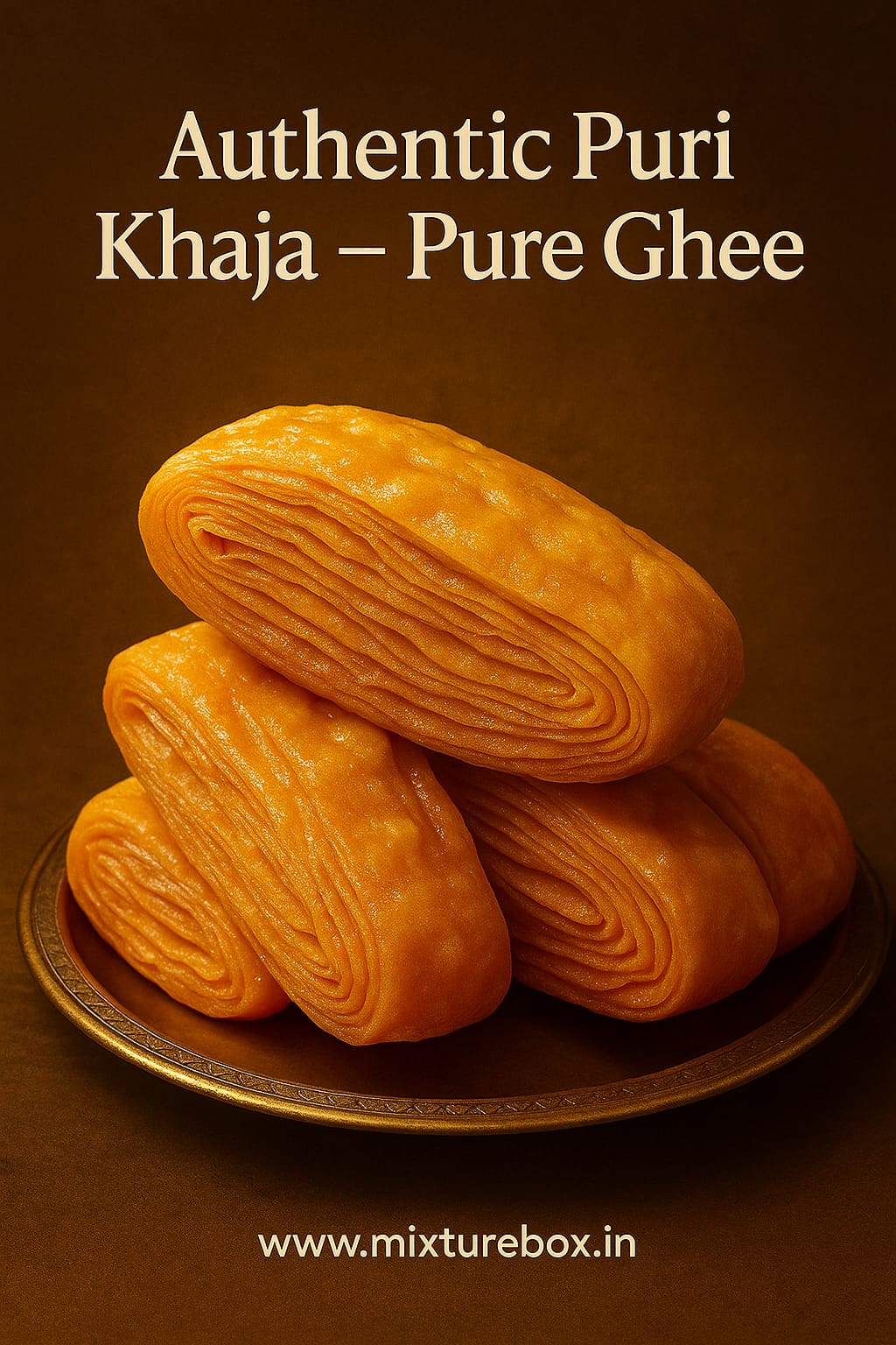 Ghee Khaja – Authentic Flaky Indulgence