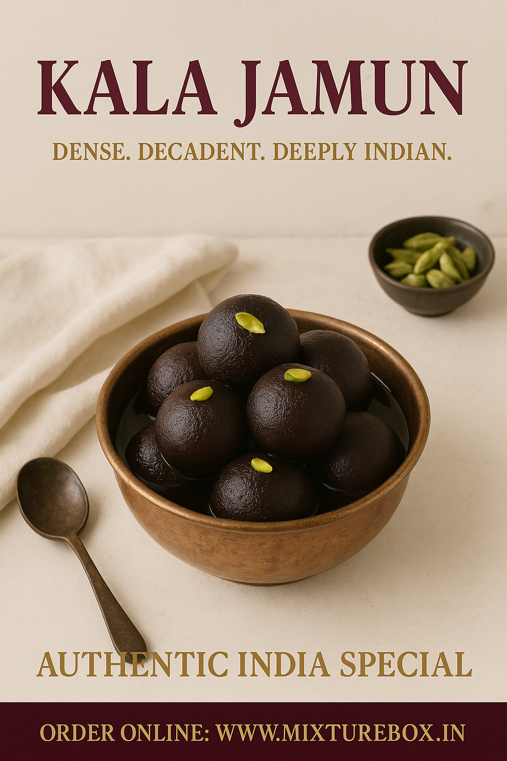 Kala Jamun – Authentic Indian Mithai Online | MixtureBox | 20 pieces